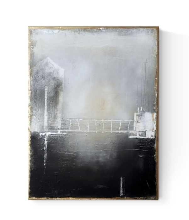 Obraz na płótnie abstrakcja loft, nowoczesny obraz industrial 60x80 cm