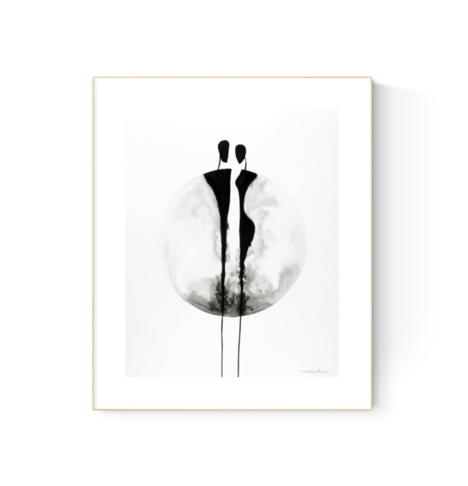 grafika 40 x 50 cm ręcznie malowana, nowoczesne obraz do salonu