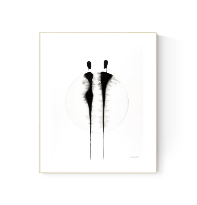 grafika 40 x 50 cm ręcznie malowana, nowoczesne obraz do salonu