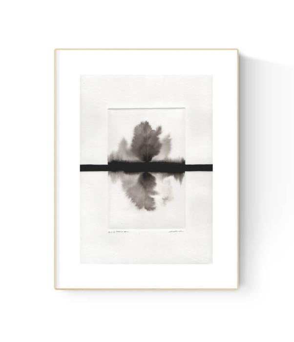 grafika 21/30 ręcznie malowana, abstrakcja