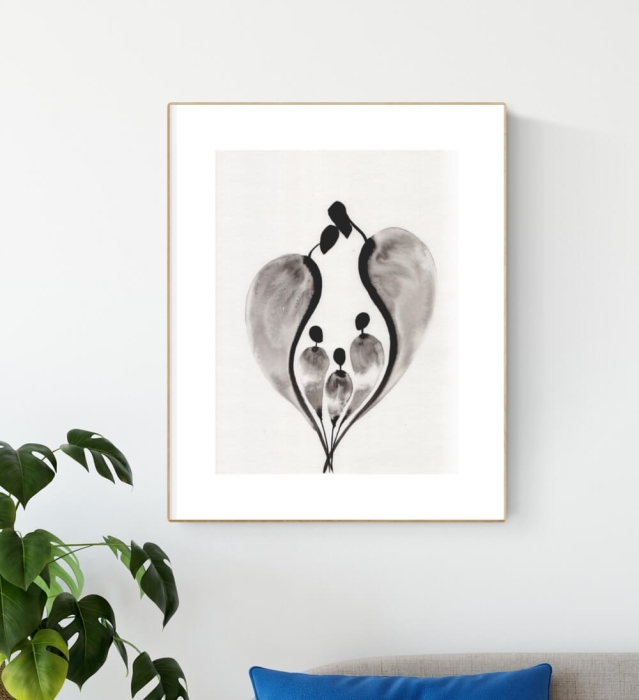grafika  30/40, abstrakcja do salonu