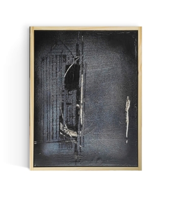 Obraz w ramie 30x40 nowoczesna abstrakcja czarno-biał