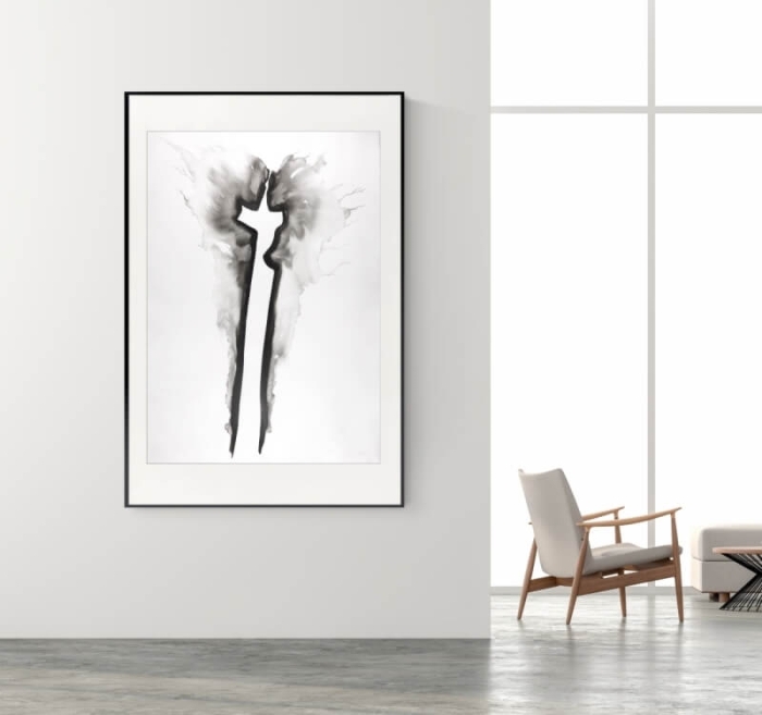 abstrakcja 70x100,  duży obraz do salonu