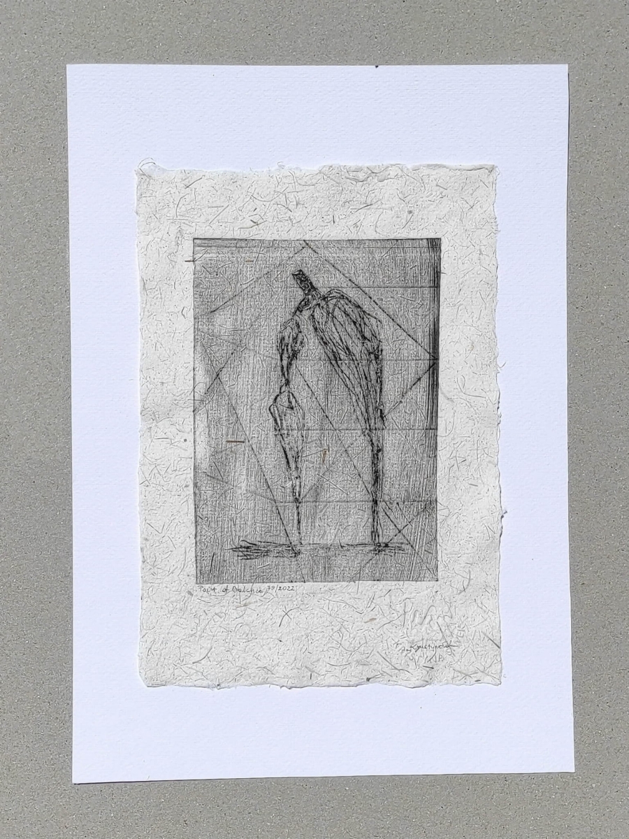 Grafika warsztowa A5 papier z włókien konopii