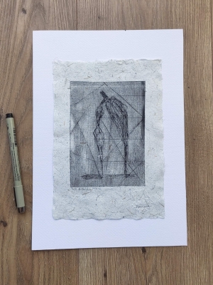 Grafika warsztowa A5 papier z włókien konopii