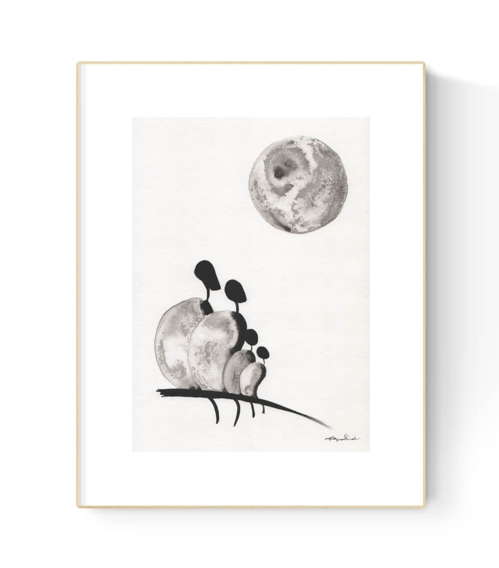 grafika artystyczna czarno biała
