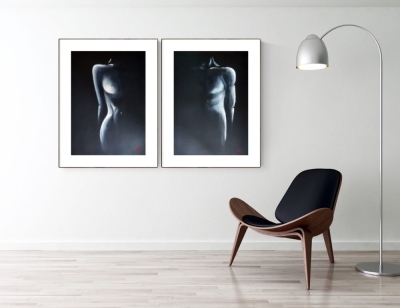 zestaw 2 zmysłowy aktów 50 x 70 cm