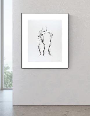 Abstrakcja czarno-biała- elegancka grafika na ścianę do salonu, sypialni