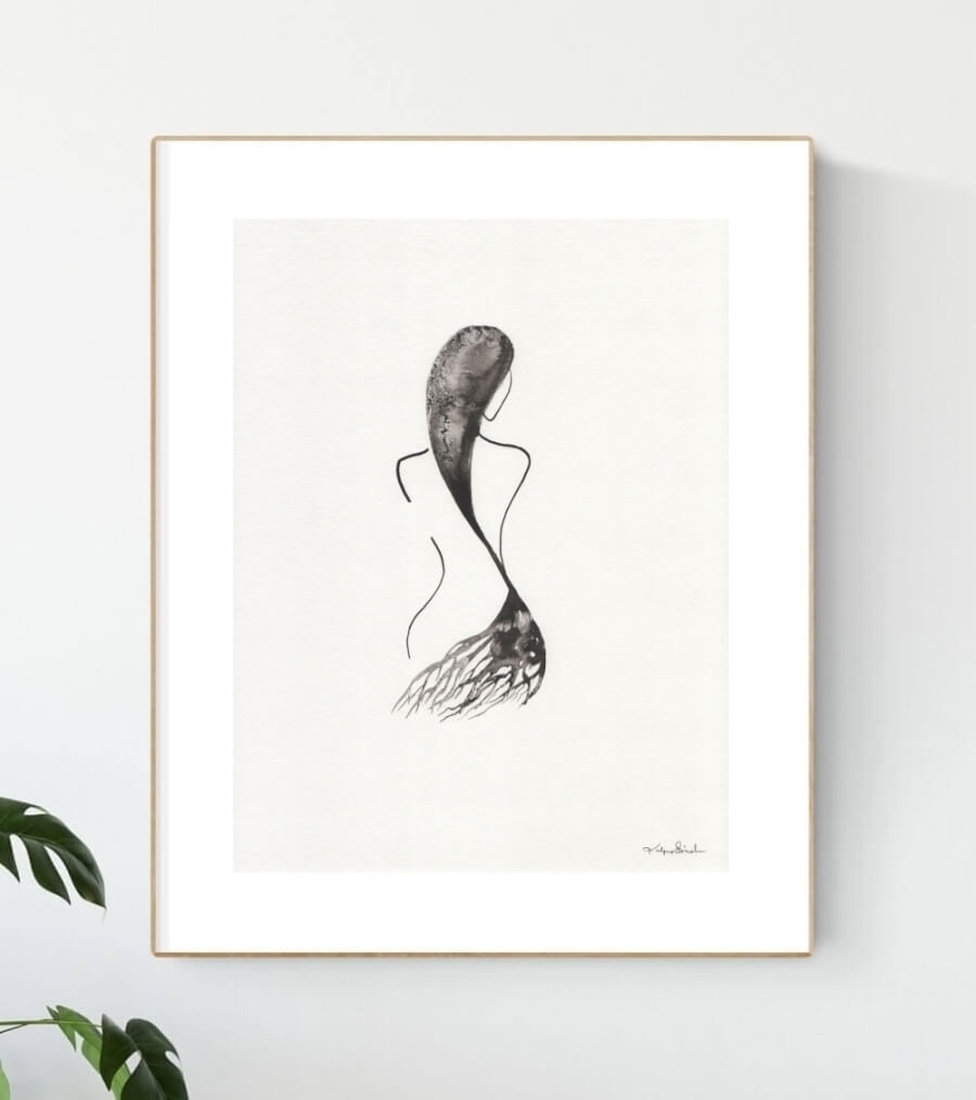 ekskluzywne-grafiki-do-salonu-simple-line-kobieta