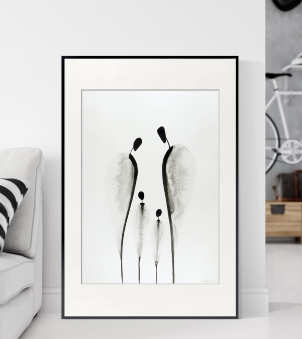 Grafika, obraz na ścianę do salonu 50x70 minimal-art