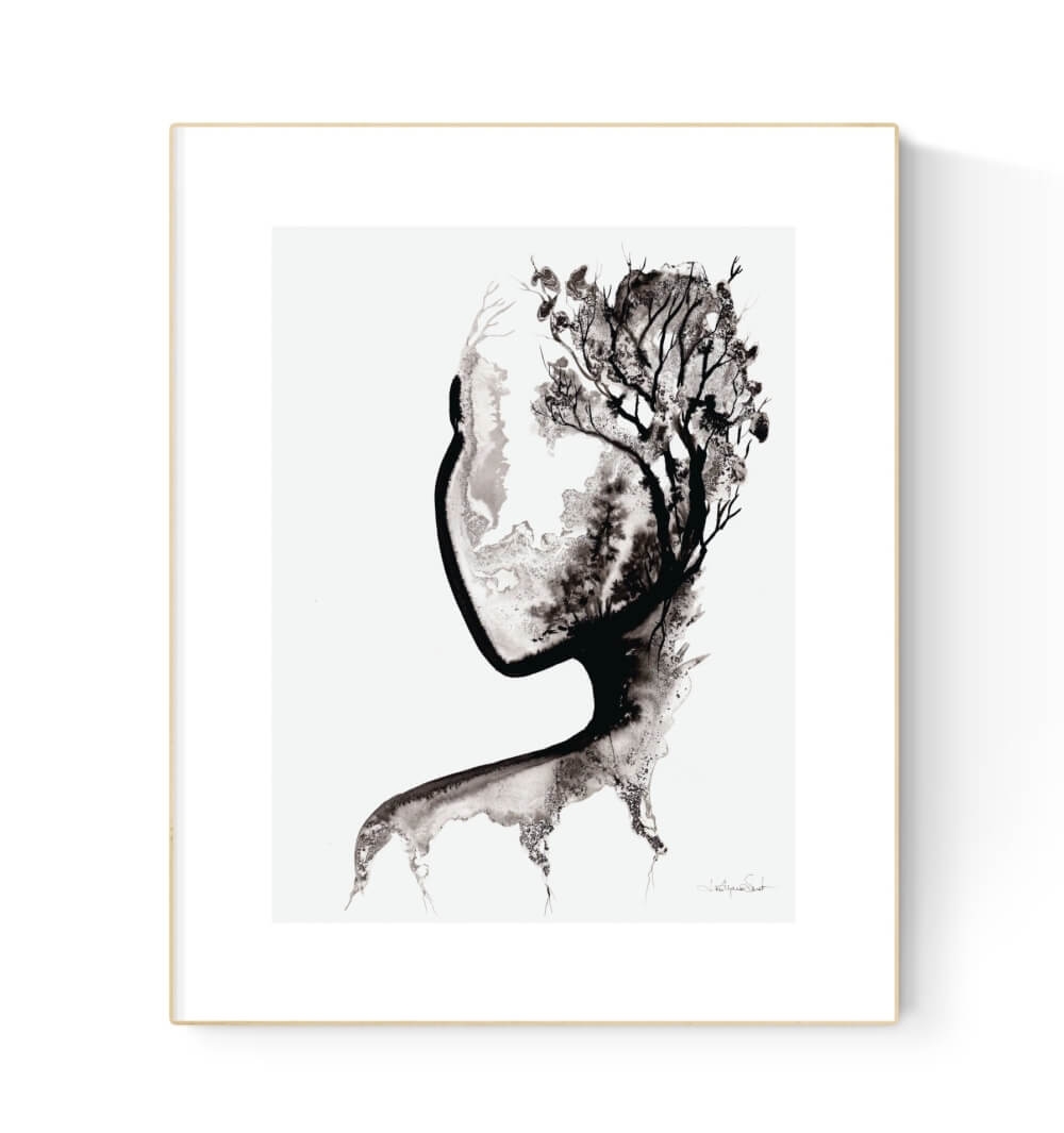 grafika-abstrakcyjna-czarno-biala-30-40-glowa-drzewa-wabi-sabi
