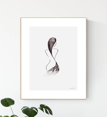 elegancka-grafika-czarno-biala-na-sciane-kobieta-do-sypialni