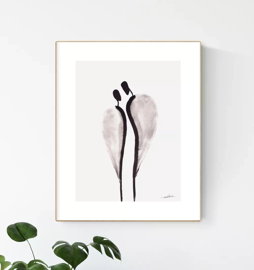 elegancka-grafika-czarno-biala-do-jadalni-przedpokoju