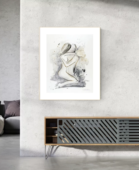 Obrazy, grafiki na ścianę do sypialni 40x50 akt kobiecy