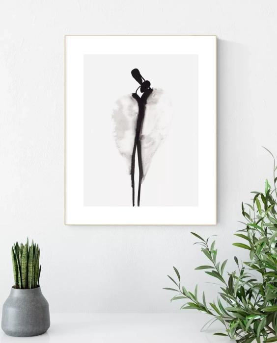 Grafiki czarno-białe, artystyczne 30x40 na ścianę