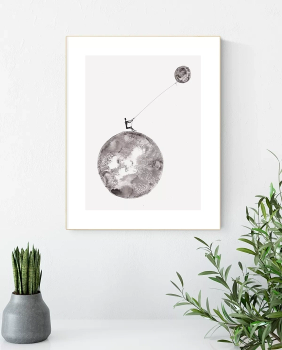 Grafiki czarno-białe, artystyczne 30x40 na ścianę