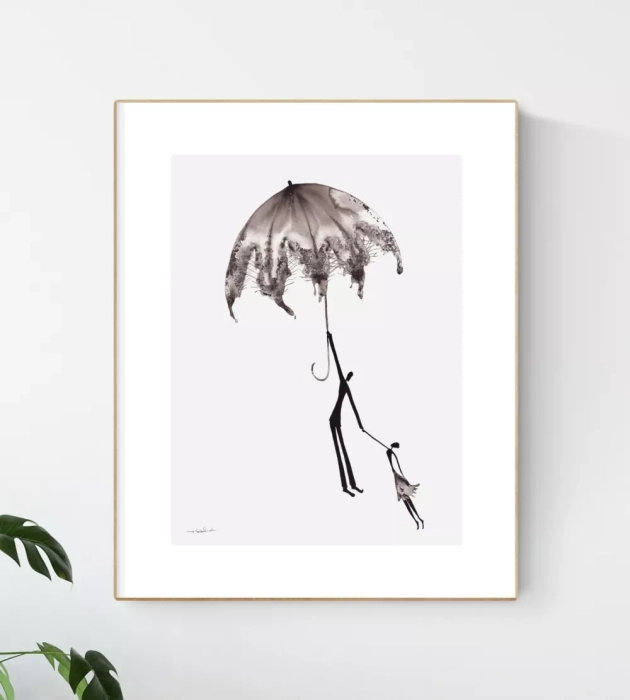 Grafiki czarno-białe, artystyczne 30x40 na ścianę