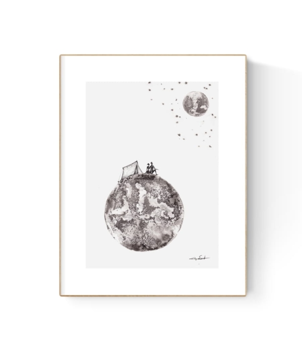 Oryginalna grafika artystyczna A4 21x30 cm 