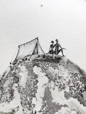 Oryginalna grafika artystyczna A4 21x30 cm