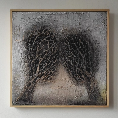 sploty-recznie-malowany-obraz-w-ramie-surrealizm