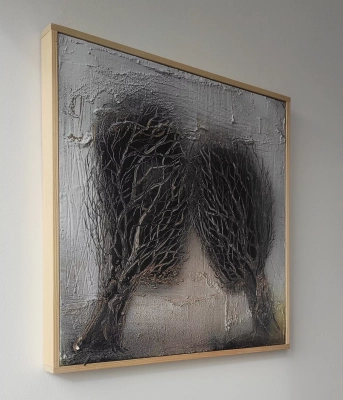 sploty-recznie-malowany-obraz-w-ramie-surrealizm