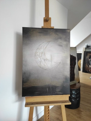 obraz olejny-marzenia-senne-obrazy-surrealistyczne-mloda-sztuka-na-sprzedaz-galeria-autorska-Krystyna-Siwek