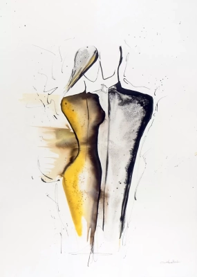 oryginalna-akwarela-50x70-abstrakcja-z-brazem