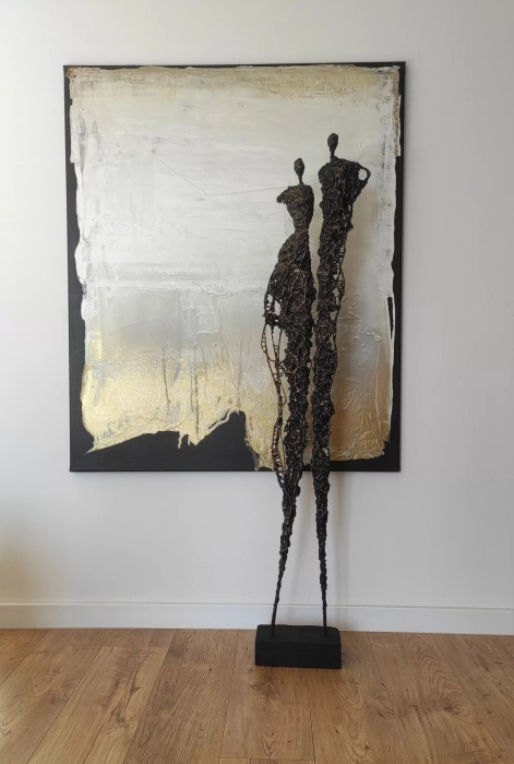 Duża rzeźba abstrakcyjna 145 cm