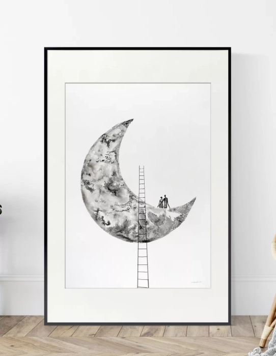 Oryginalna grafika artystyczna 50x70 minimal-art