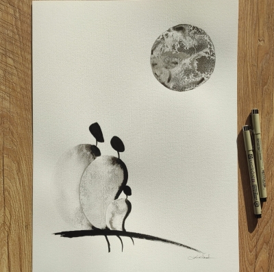 30x40 oryginalna grafika artystyczna