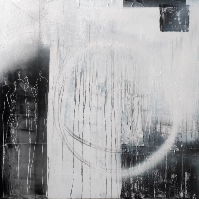 Obraz Point of Balance no.24 abstrakcja 100x100