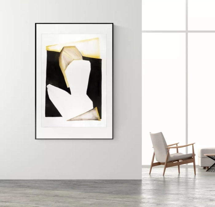 Akt kobiecy, abstrakcja minimal-art 70x100