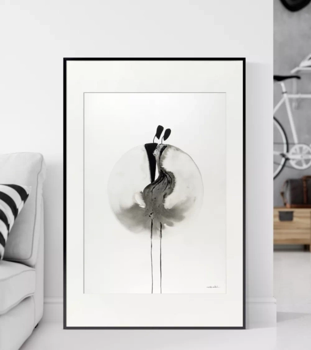 Duże grafiki artystyczne na ścianę do salonu 50x70