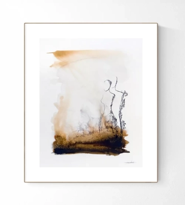 obrazy-akwarele-oryginalne-akwarele-abstrakcyjne-sepia