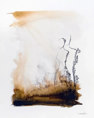 obrazy-akwarele-oryginalne-akwarele-abstrakcyjne-sepia