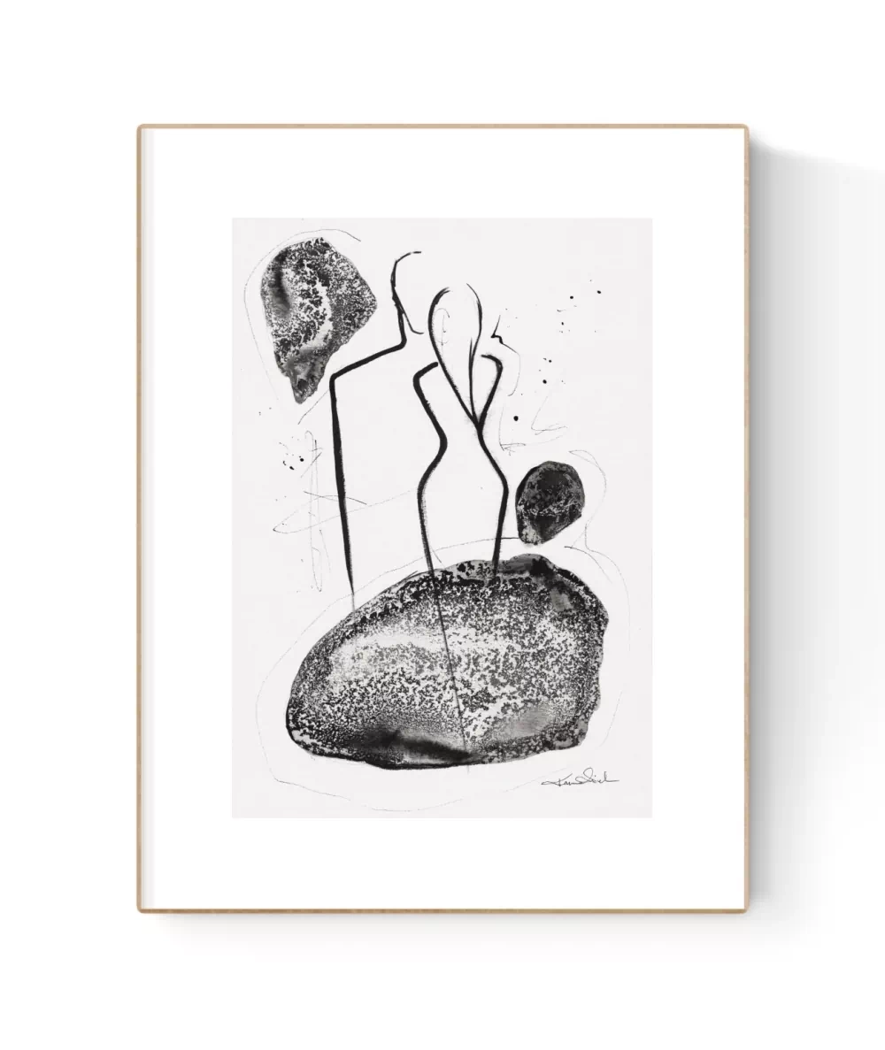 oryginalna-grafika-obrazek-a4-male-obrazy-minimal-art-zen