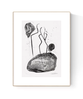 oryginalna-grafika-obrazek-a4-male-obrazy-minimal-art-zen