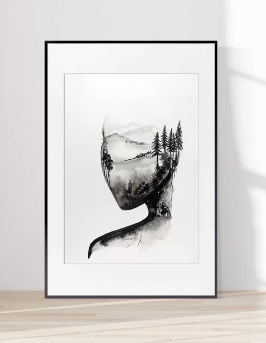 Duże grafiki artystyczne 50x70