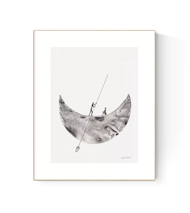 Grafika artystyczna tuszem 30x40
